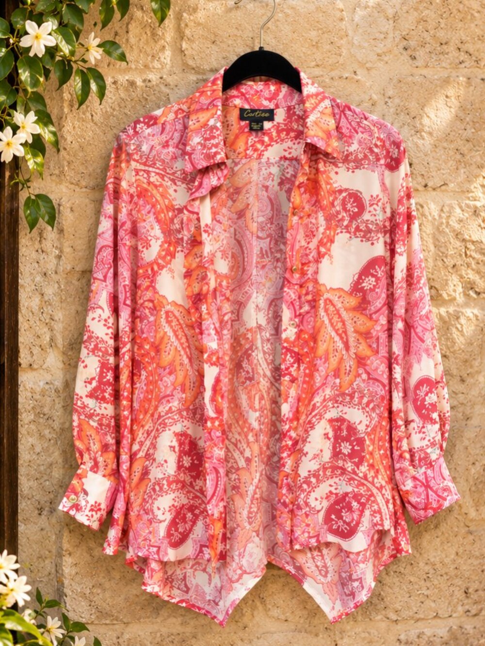 Cartise Paisley Statement Blouse | Made in Canada | US 4